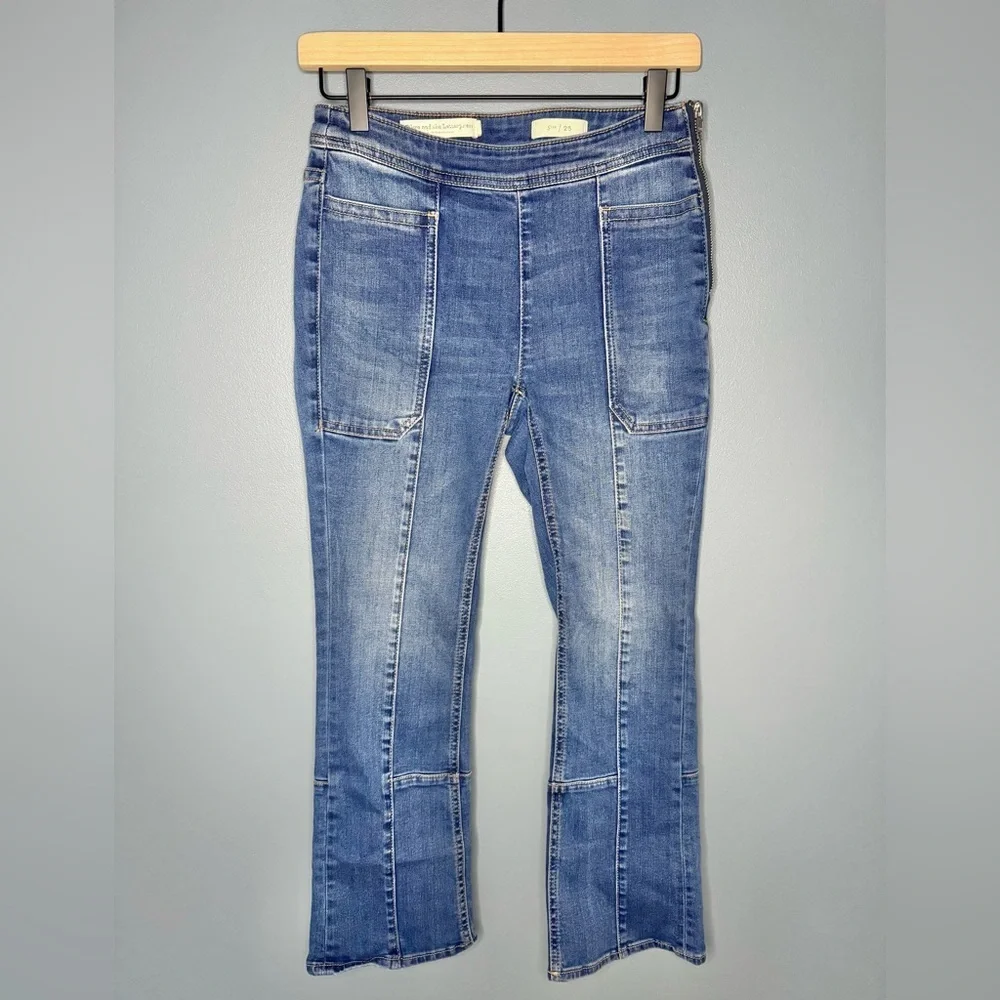 Anthropologie Pilcro Utility High-Rise Cropped Bootcut Pants | Size 25